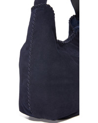 dunkelblaue Wildledertaschen von Tory Burch