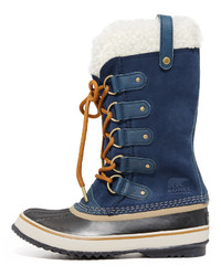 dunkelblaue Wildlederwinterschuhe von Sorel