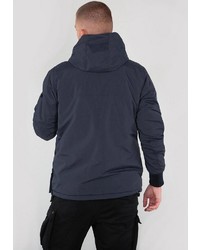 dunkelblaue Windjacke von Alpha Industries