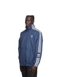 dunkelblaue Windjacke von adidas Originals