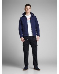 dunkelblaue Windjacke von Jack & Jones