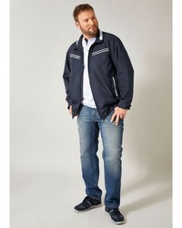 dunkelblaue Windjacke von MEN PLUS BY HAPPY SIZE