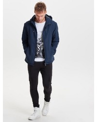 dunkelblaue Windjacke von ONLY & SONS