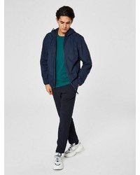 dunkelblaue Windjacke von Selected Homme