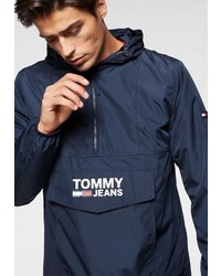 dunkelblaue Windjacke von Tommy Jeans