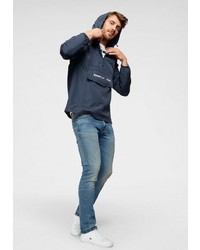 dunkelblaue Windjacke von Tommy Jeans