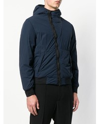 dunkelblaue Windjacke von Stone Island