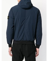 dunkelblaue Windjacke von Stone Island