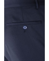 dunkelblaue Wollanzughose von Thomas Goodwin