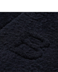 dunkelblaue Wollbomberjacke von Balenciaga