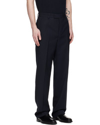 dunkelblaue Wollchinohose von Dries Van Noten