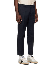 dunkelblaue Wollchinohose von Golden Goose