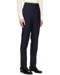 dunkelblaue Wollchinohose von Tom Ford