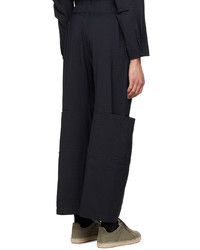 dunkelblaue Wollchinohose von SAGE NATION