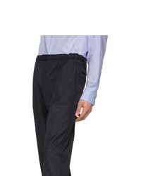 dunkelblaue Wollchinohose von Gucci