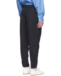 dunkelblaue Wollchinohose von Comme des Garcons Homme