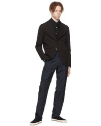 dunkelblaue Wollchinohose von Ring Jacket