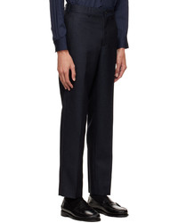 dunkelblaue Wollchinohose von Comme des Garcons Homme Deux