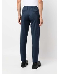 dunkelblaue Wollchinohose von Canali