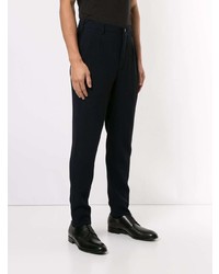 dunkelblaue Wollchinohose von Giorgio Armani