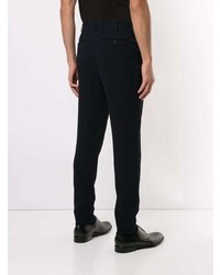 dunkelblaue Wollchinohose von Giorgio Armani