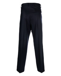 dunkelblaue Wollchinohose von Costumein