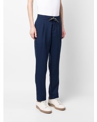 dunkelblaue Wollchinohose von Brunello Cucinelli