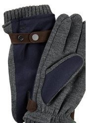 dunkelblaue Wollhandschuhe von camel active