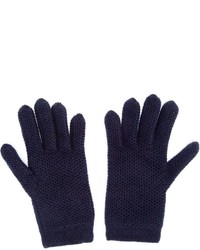 dunkelblaue Wollhandschuhe von Inverni