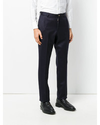 dunkelblaue Wollhose von Thom Browne