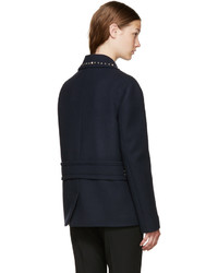 dunkelblaue Wolljacke von Valentino