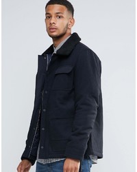 dunkelblaue Wolljacke von Tokyo Laundry