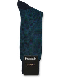 dunkelblaue Wollsocken von Pantherella