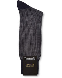 dunkelblaue Wollsocken von Pantherella