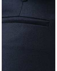 dunkelblaue Wollweite hose von Semi-Couture