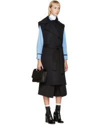 dunkelblaue Wollweste von Jil Sander Navy