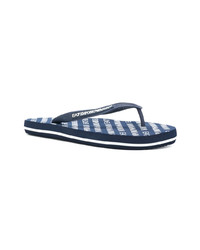 dunkelblaue Zehensandalen von Ea7 Emporio Armani