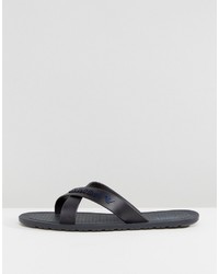 dunkelblaue Zehensandalen von Armani Jeans