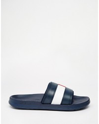 dunkelblaue Zehensandalen von Tommy Hilfiger