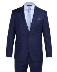 dunkelblauer Anzug mit Karomuster von Bugatti