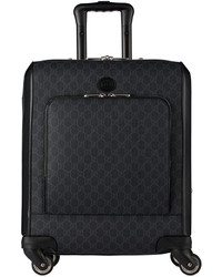 dunkelblauer bedruckter Koffer von Gucci