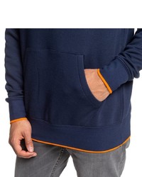 dunkelblauer bedruckter Pullover mit einem Kapuze von DC Shoes