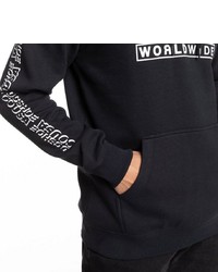 dunkelblauer bedruckter Pullover mit einem Kapuze von DC Shoes