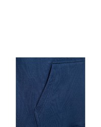 dunkelblauer bedruckter Pullover mit einem Kapuze von Starter