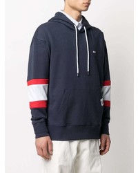 dunkelblauer bedruckter Pullover mit einem Kapuze von Tommy Jeans