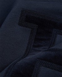 dunkelblauer bedruckter Pullover mit einem Kapuze von Tommy Hilfiger