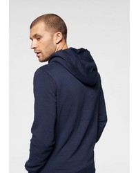 dunkelblauer bedruckter Pullover mit einem Kapuze von Tommy Jeans