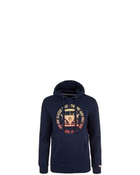 dunkelblauer bedruckter Pullover mit einem Kapuze von Van One CLASSIC CARS