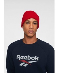 dunkelblauer bedruckter Pullover mit einem Rundhalsausschnitt von Reebok Classic