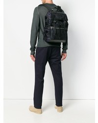 dunkelblauer bedruckter Rucksack von Etro